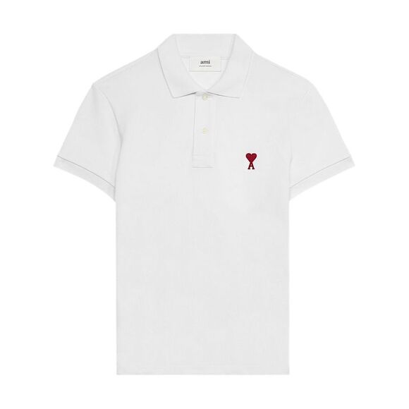 Ami Paris Men Ami De Coeur Cotton Polo Shirt